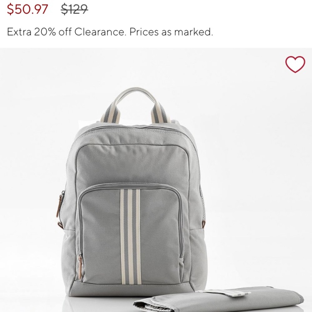 Potterbarn classic diaper backpack